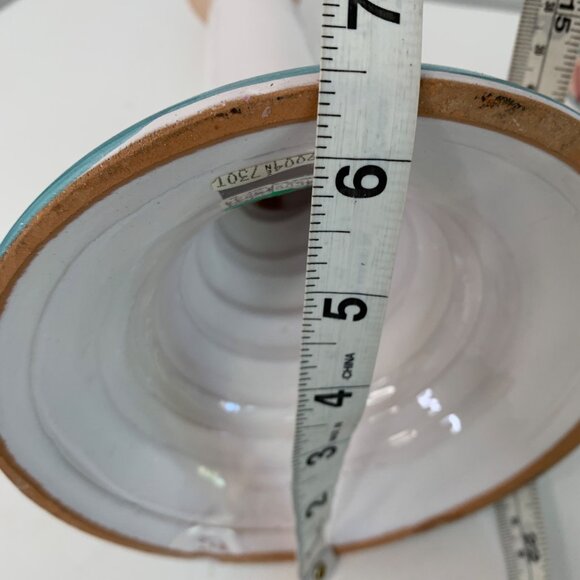 Vintage Pair Of Hand-Painted Ceramic Candlesticks Southwest 14" 7701 - Picture 15 of 15